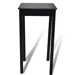 Avis Helloshop26 Table haute mange debout bar bistrot noir MDF 107 cm 0902116