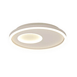 Inspired Krater Plafonnier Rond 40cm 36W LED 3000-6000K Réglable, 1800lm, Télécommande Blanc, 3ans de Garantie