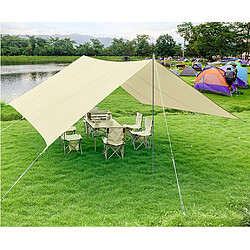 Avis Universal Oxford Outdoor Protection contre la pluie et la protection solaire Camping multipersonnel Camping Auvent Pergola(Beige)