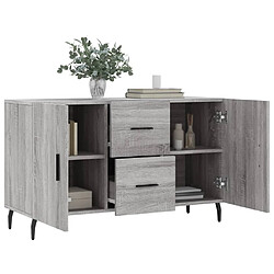 Avis vidaXL Buffet sonoma gris 100x36x60 cm bois d'ingénierie