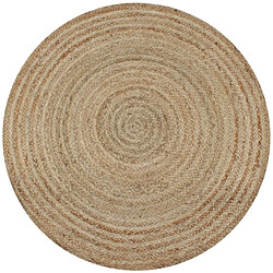 Decoshop26 Tapis Jute tressé 120 cm rond DEC023924