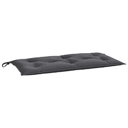 vidaXL Coussin de banc de jardin anthracite 100x50x7 cm tissu oxford