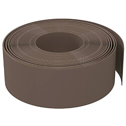 Avis vidaXL Bordures de jardin 5 pcs marron 10 m 20 cm polyéthylène