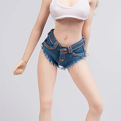 Short en jean skinny à l’échelle 1/6 pour Corps de Figurine 12 Pouces