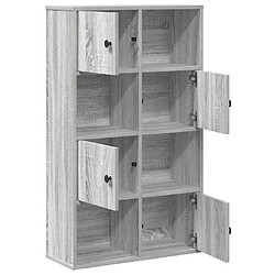 Acheter vidaXL Bibliothèque sonoma gris 60x24x101,5 cm bois d'ingénierie