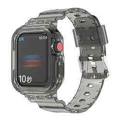 Coque en TPU pour votre Apple Watch Series 8/7 41mm/Watch SE (2022)/SE/Series 6/5/4 40mm - Gris transparent