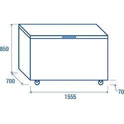 COOLHEAD Congélateur Bahut Professionnel - 500 L - Cool Head