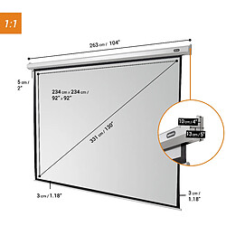 Ecran de projection celexon Economy Motorisé 240 x 240 cm