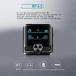 Universal Magnétophone Bluetooth Sport HiFi Lecteur MP3 8G IPX6 Zéro Bruit Bande E Livre DSD Son FM Radio Répéteur 1,2 pouces HiFi Zéro Bruit Bande