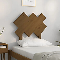 Avis Maison Chic Tête de lit scandinave,Meuble de chambre Marron miel 72,5x3x81 cm Bois massif de pin -MN33890