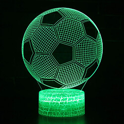 Universal 3D LED Lumière Nocturne Rugby Style 7 Couleur Changement Table Lampe Enfant Cadeau pas cher