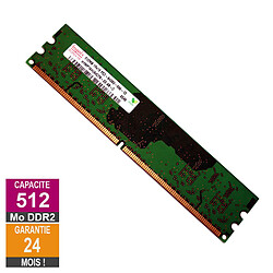 Barrette Mémoire 512Mo RAM DDR2 Hynix HYMP164U64CP6-S6 DIMM PC2-6400U - Reconditionné