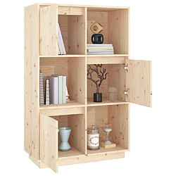 Avis vidaXL Buffet haut 74x35x117 cm Bois massif de pin