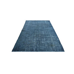 Vidal Tapis de laine 284x168 Bleu Ultra Vintage pas cher