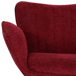 Avis Mendler Tabouret de bar HWC-M67, chaise de bar pivotante, avec accoudoirs repose-pieds pivotant tissu/textile fer MVG ~ bordeaux pied noir