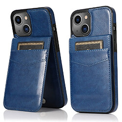 Coque en TPU + PU anti-rayures avec béquille bleu pour votre iPhone 13 mini 5.4 pouces