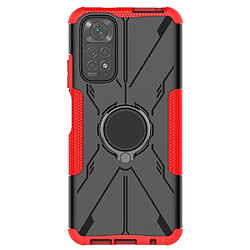 Coque en TPU anti-chute avec béquille pour votre Xiaomi Redmi Note 11 4G (Qualcomm)/Note 11S 4G - rouge