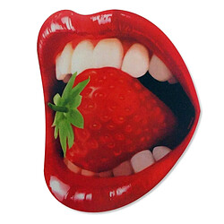 Totalcadeau Tapis de souris informatique bouche glamour sexy et fraise