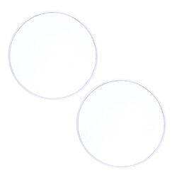 2x Miroir Aspiration Murale Voyage 10X Loupe Maquillage Cosmétique Miroirs De Chambre Blanc