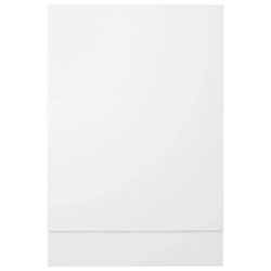 Avis vidaXL Panneau de lave-vaisselle Blanc 45x3x67 cm Aggloméré