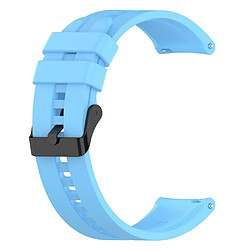 Bracelet en silicone 22mm avec boucle à ardillon en acier, bleu ciel pour votre Huawei Watch GT3/GT Runner