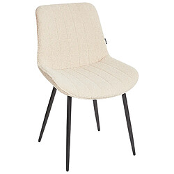 Acheter Beliani Chaise de salle à manger DUBROVNIK Set de 2 Bouclé Beige clair