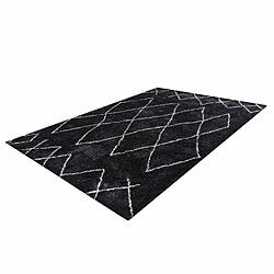 Acheter Paris Prix Tapis Motif Géométrique Orlando Anthracite 200 x 290 cm