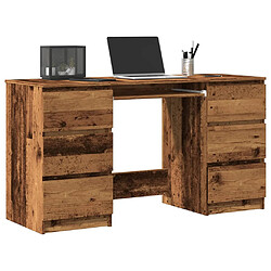 vidaXL Bureau vieux bois 140x50x77 cm bois d'ingénierie