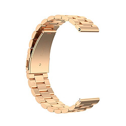 Acheter Bracelet en métal or rose pour votre Fossil Q Marshal Gen 2/Q Explorist HR Gen 4/Gen 3 Q Explorist