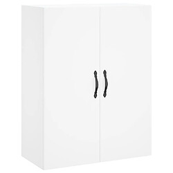 Maison Chic Lot de 2 Armoires murales,Meuble de Rangement,Armoire Suspendue blanc bois d'ingénierie -MN12416 pas cher