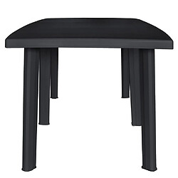 vidaXL Table de jardin Anthracite 216x90x72 cm Plastique