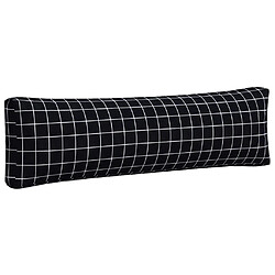 Acheter vidaXL Coussins de palette lot de 2 motif à carreaux noir tissu Oxford