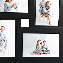 Acheter vidaXL Collage de cadres photo pour photo de 4x (10x15 cm) Noir MDF