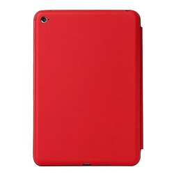 Avis Wewoo Smart Cover rouge pour iPad mini 4 Étui en cuir de couleur unie à rabat horizontal avec support et fonction de veille / réveil