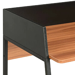 Helloshop26 Bureau table poste de travail meuble d'ordinateur informatique étude et 90 x 60 x 88 cm noir 02_0023929 pas cher