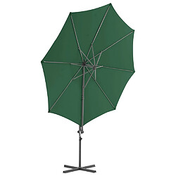 Avis vidaXL Parasol de jardin avec base portable vert