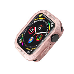 Coque en TPU anti-chocs, rose pour votre Apple Watch Series 7 41mm/Series 6/5/4/SE 40mm