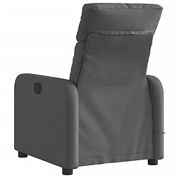 Acheter Maison Chic Fauteuil Relax pour salon, Fauteuil inclinable de massage électrique gris foncé tissu -GKD55681