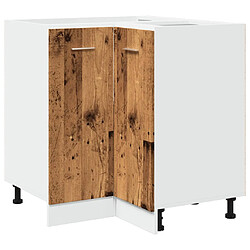 vidaXL Armoire de cuisine vieux bois 75,5x75,5x81,5 cm bois ingénierie