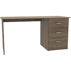 Habitat Et Jardin Bureau Laury - 121 x 55 x 74 cm - Chêne