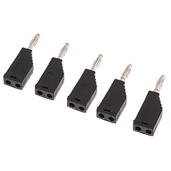 Acheter 5Pieces 4mm Banana Plug pour Sondes de Test Instrument Meter Connector noir