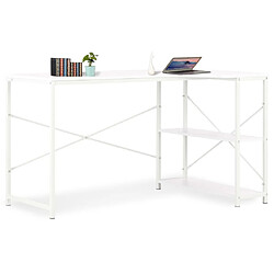 Maison Chic Bureau d'ordinateur solide,Table de travail Blanc 120 x 72 x 70 cm -GKD44896