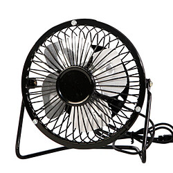 Ventilateur de Bureau USB Portable de 4 pouces Noir