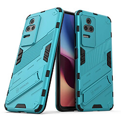 Coque en TPU antichoc avec béquille bleu clair pour votre Xiaomi Redmi K50 Pro