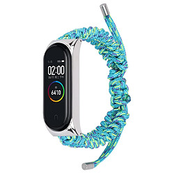 Bracelet en nylon corde tressée, réglable, vert pour votre Xiaomi Mi Band 5/6