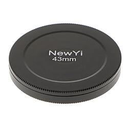 43mm capuchon de rangement pour objectif d'appareil photo housse de protection en métal noir