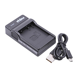 vhbw Chargeur de batterie USB compatible avec Panasonic Lumix DC-TZ91 socle de chargement pour caméra