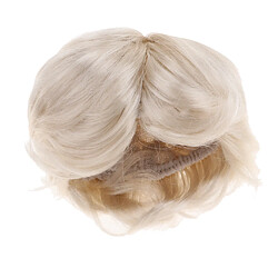 perruque pour poupée cheveux longs cheveux bouclé