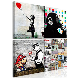 Artgeist Tableau - Banksy Collage (4 Parts) [40x40]