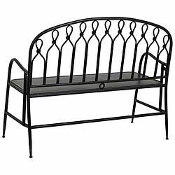 Banc Alexandra House Living Noir Métal 56 x 98 x 118 cm